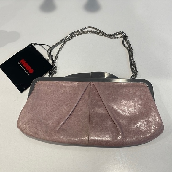 HOBO Light Mauve Color Clutch or Sachel wallet Bag—Beautiful Soft Leather—NWT!